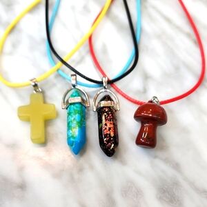 Eclectic Pendant Necklace Set – Set of 4 #34
